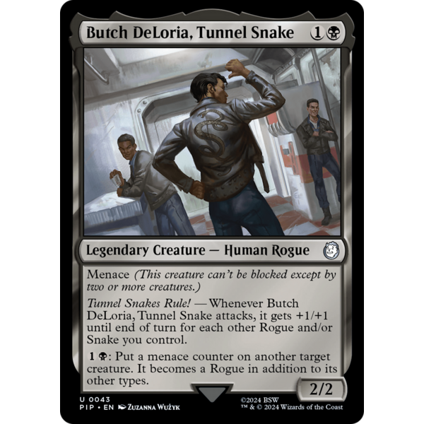 Magic: The Gathering Butch DeLoria, Tunnel Snake (043) Lightly Played Foil