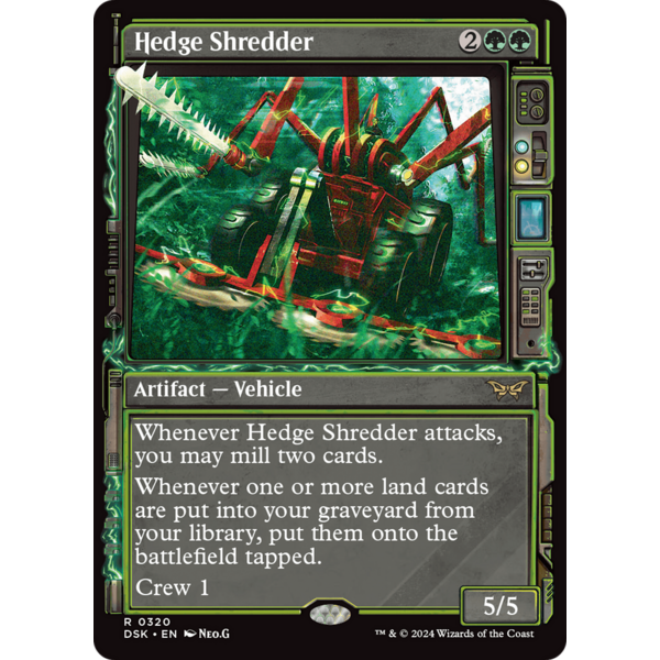 Magic: The Gathering Hedge Shredder (Showcase) (320) Lightly Played