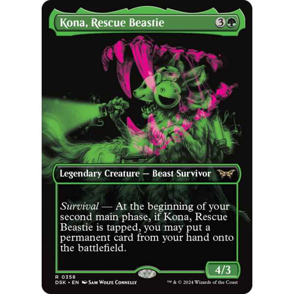 Magic: The Gathering Kona, Rescue Beastie (Showcase) (358) Lightly Played