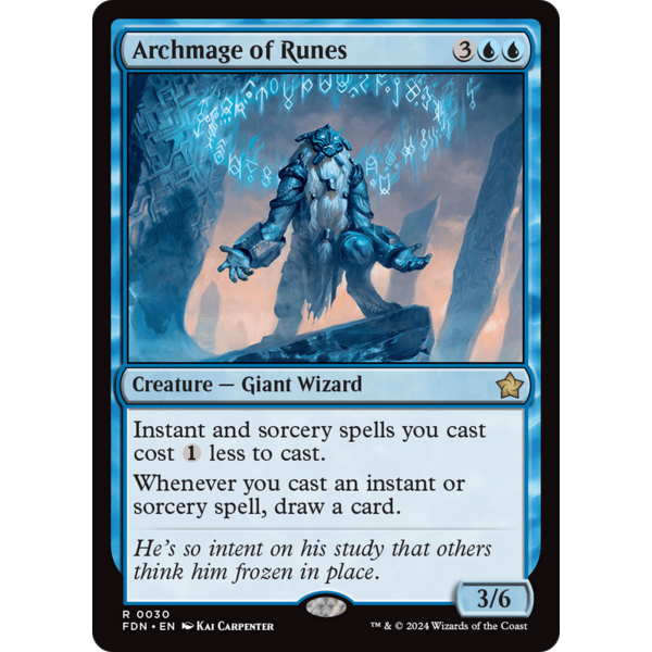 Magic: The Gathering Archmage of Runes (030) Lightly Played Foil