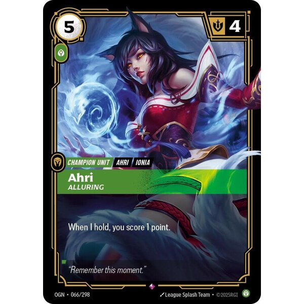UVS Games Ahri, Alluring (066) Near Mint Foil