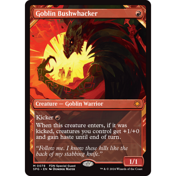 Magic: The Gathering Goblin Bushwhacker (Showcase) (078) Lightly Played
