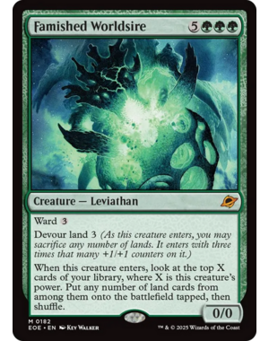 Magic: The Gathering Famished Worldsire (182) Lightly Played