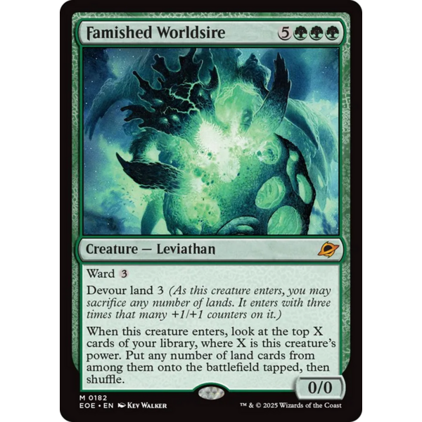 Magic: The Gathering Famished Worldsire (182) Lightly Played