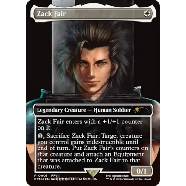 Magic: The Gathering Zack Fair (001) Lightly Played Foil