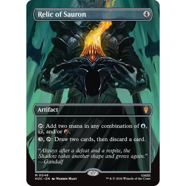 Magic: The Gathering Relic of Sauron (Borderless) (046) Near Mint Foil