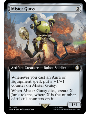 Magic: The Gathering Mister Gutsy (Extended Art) (Surge Foil) (962) Lightly Played Foil