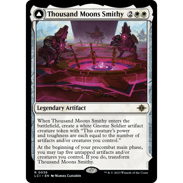 Magic: The Gathering Thousand Moons Smithy // Barracks of the Thousand (039) Lightly Played