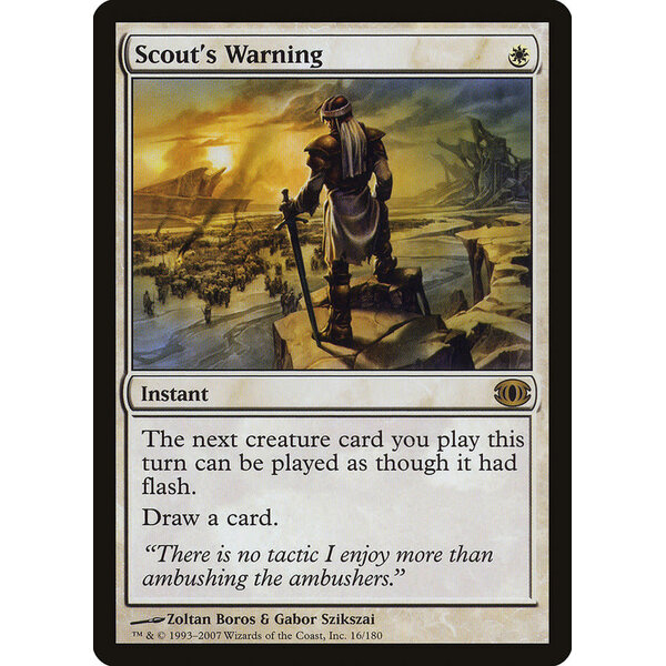 Magic: The Gathering Scout's Warning (016) Lightly Played