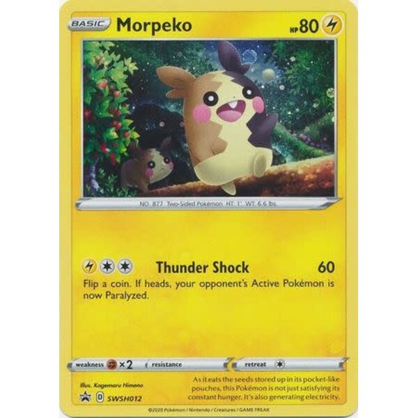 Pokemon Morpeko (SWSH012) Near Mint Holofoil