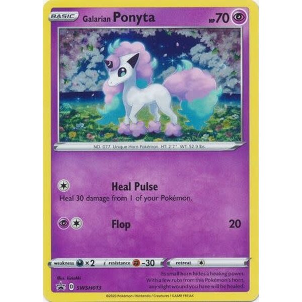 Pokemon Galarian Ponyta (SWSH013) Near Mint Holofoil
