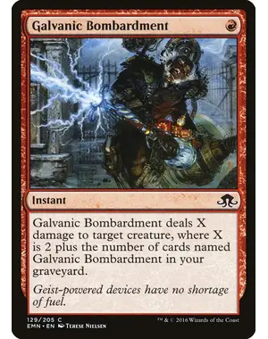 Magic: The Gathering Galvanic Bombardment (129) Near Mint