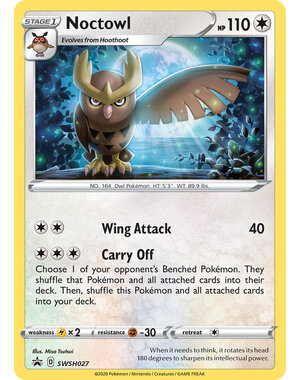 Pokemon Noctowl (SWSH027) Lightly Played Holofoil