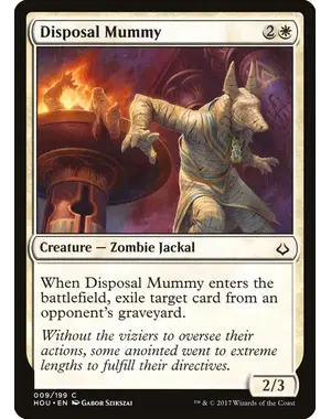 Magic: The Gathering Disposal Mummy (9) Near Mint