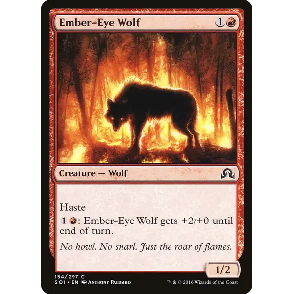 Magic: The Gathering Ember-Eye Wolf (154) Near Mint