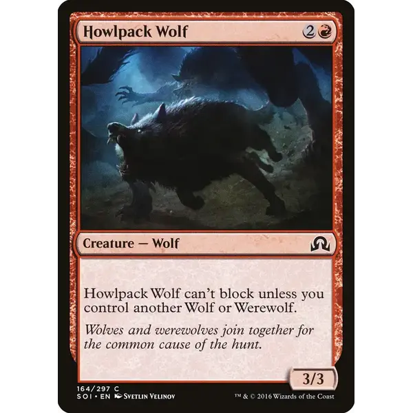 Magic: The Gathering Howlpack Wolf (164) Near Mint