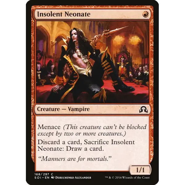 Magic: The Gathering Insolent Neonate (168) Near Mint