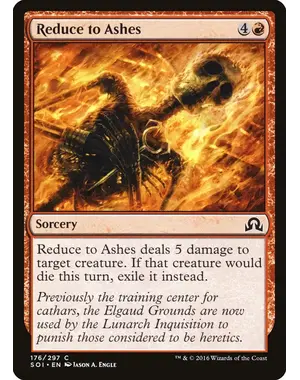 Magic: The Gathering Reduce to Ashes (176) Near Mint