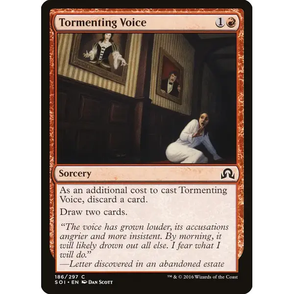 Magic: The Gathering Tormenting Voice (186) Near Mint