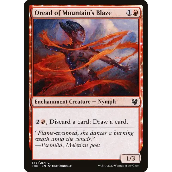 Magic: The Gathering Oread of Mountain's Blaze (146) Near Mint