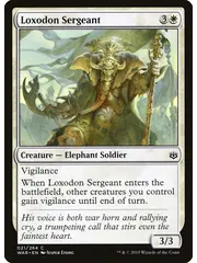 Magic: The Gathering Loxodon Sergeant (21) Near Mint