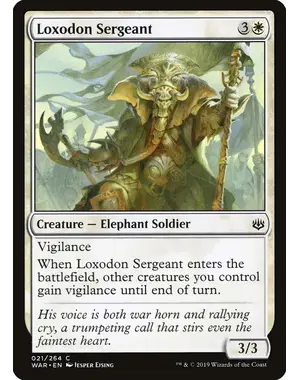Magic: The Gathering Loxodon Sergeant (21) Near Mint