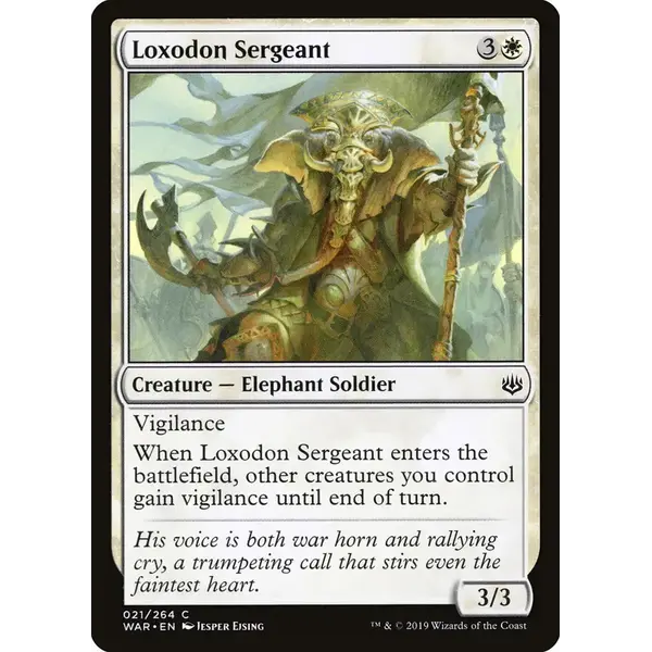 Magic: The Gathering Loxodon Sergeant (21) Near Mint