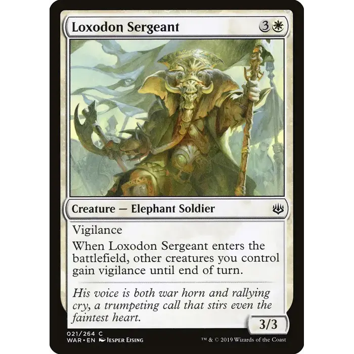 Magic: The Gathering Loxodon Sergeant (21) Near Mint