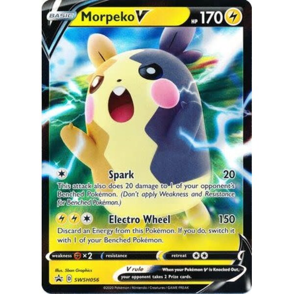 Pokemon Morpeko V (SWSH056) Lightly Played Holofoil