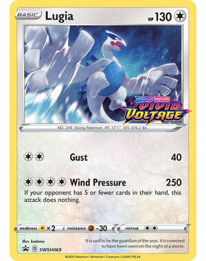 Pokemon Lugia (Prerelease) (SWSH069) Lightly Played Holofoil