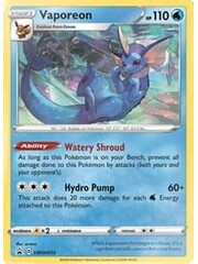 Pokemon Vaporeon (SWSH072) Lightly Played Holofoil