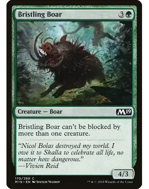 Magic: The Gathering Bristling Boar (170) Lightly Played