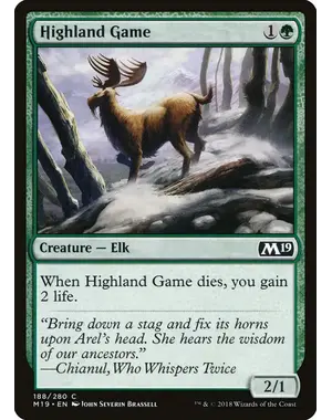 Magic: The Gathering Highland Game (188) Lightly Played