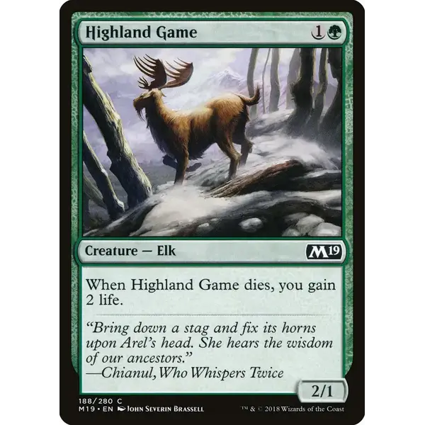 Magic: The Gathering Highland Game (188) Lightly Played