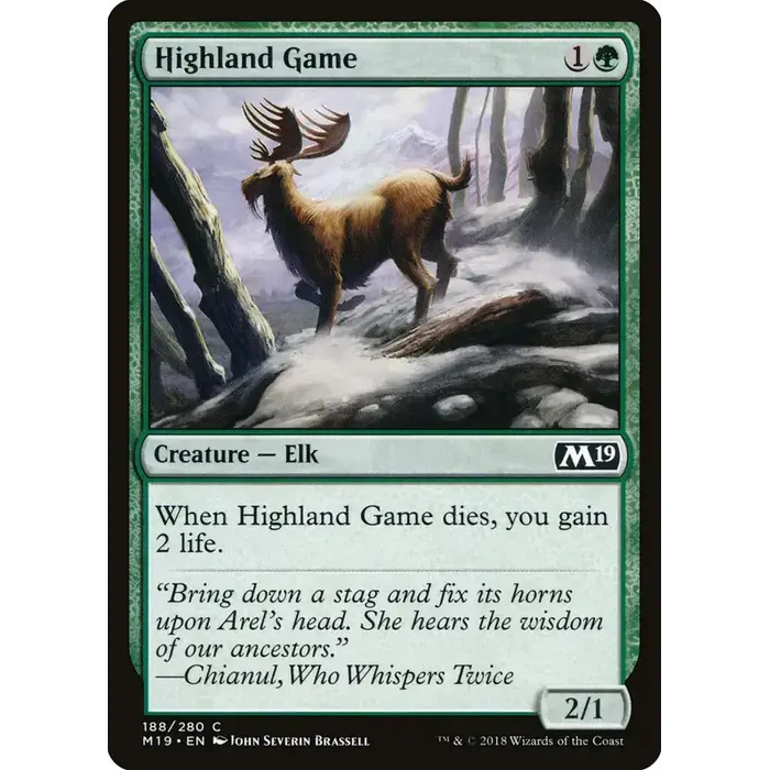 Magic: The Gathering Highland Game (188) Lightly Played