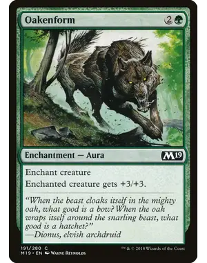 Magic: The Gathering Oakenform (191) Lightly Played