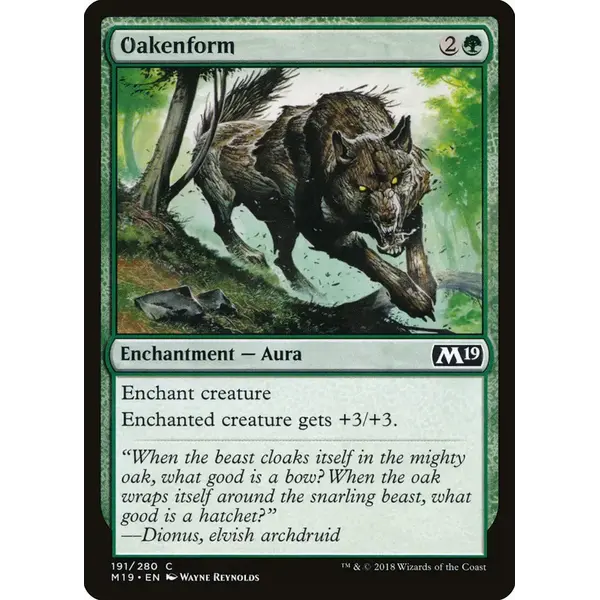 Magic: The Gathering Oakenform (191) Lightly Played