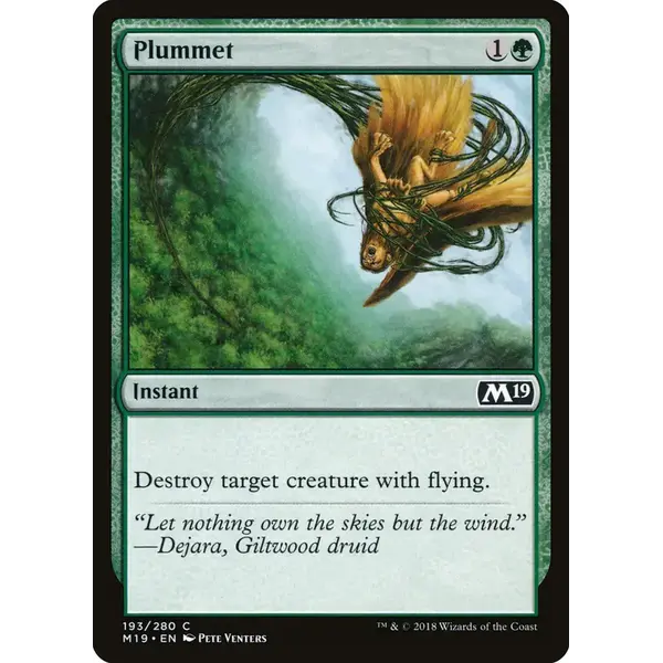 Magic: The Gathering Plummet (193) Lightly Played