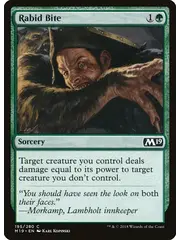 Magic: The Gathering Rabid Bite (195) Lightly Played
