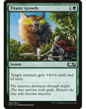 Magic: The Gathering Titanic Growth (205) Lightly Played