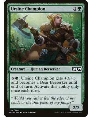 Magic: The Gathering Ursine Champion (304) Lightly Played