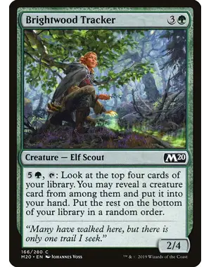 Magic: The Gathering Brightwood Tracker (166) Lightly Played