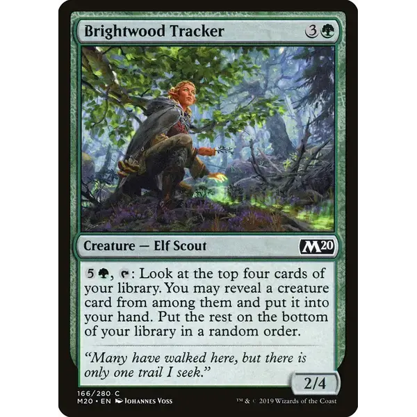 Magic: The Gathering Brightwood Tracker (166) Lightly Played