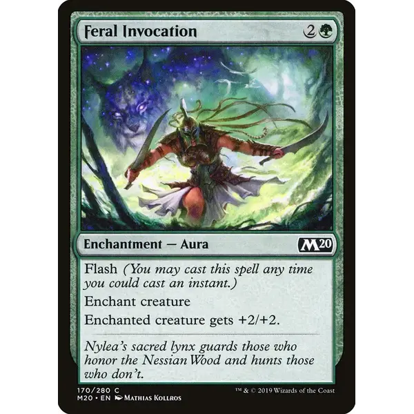 Magic: The Gathering Feral Invocation (170) Lightly Played