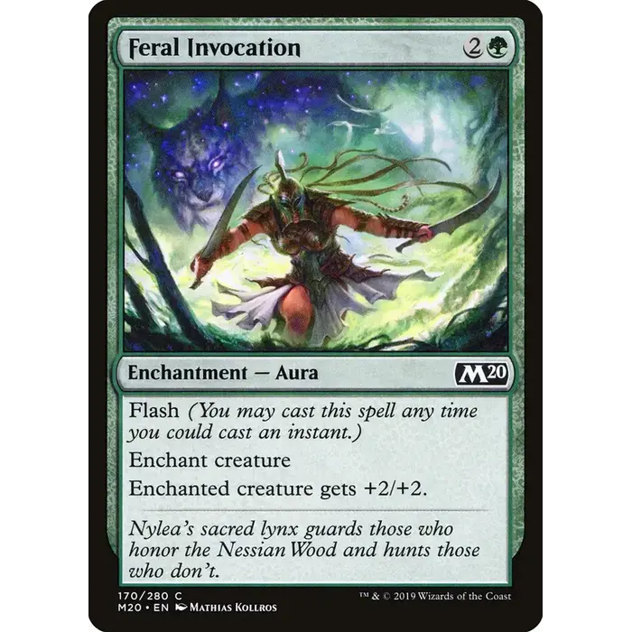 Magic: The Gathering Feral Invocation (170) Lightly Played
