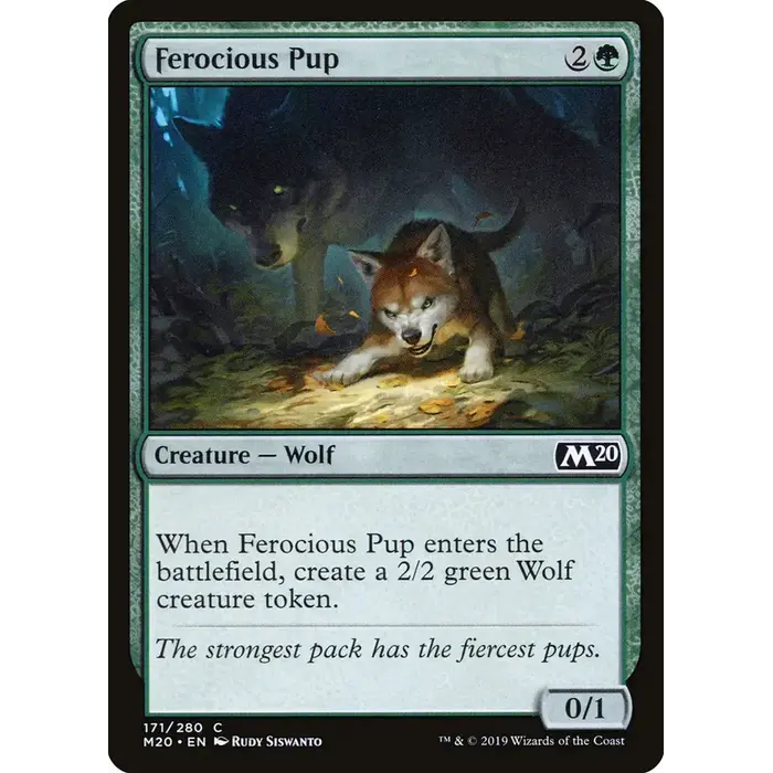 Magic: The Gathering Ferocious Pup (171) Lightly Played