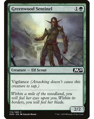 Magic: The Gathering Greenwood Sentinel (174) Lightly Played