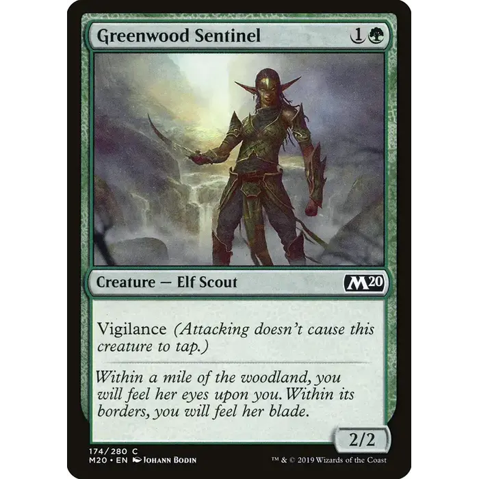 Magic: The Gathering Greenwood Sentinel (174) Lightly Played