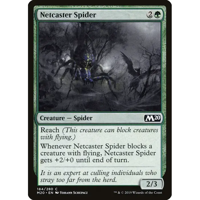 Magic: The Gathering Netcaster Spider (184) Lightly Played