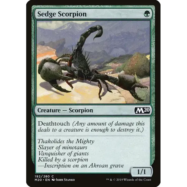 Magic: The Gathering Sedge Scorpion (192) Lightly Played